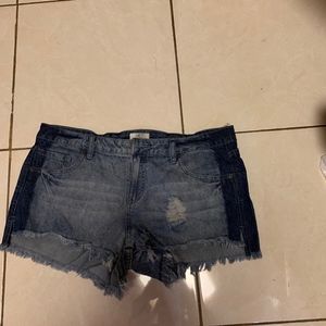 oneill low rise jean shorts stretch